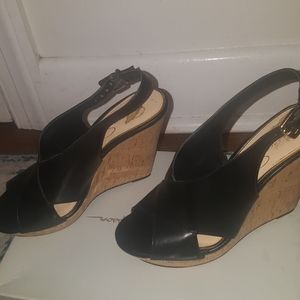 7 1/2 Black Jessica Simpson Wedges